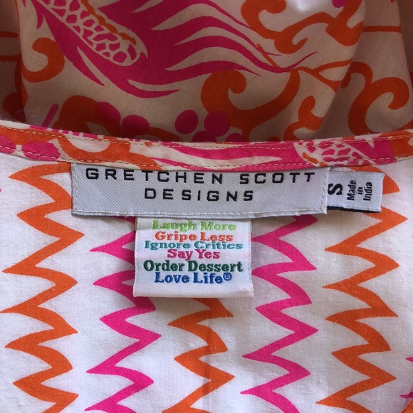Gretchen Scott Tunic Dress /cover-upwith Pockets - Picture 7 of 7